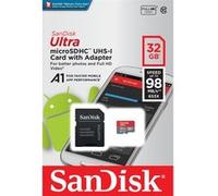 Carte Mémoire SanDisk Ultra Micro SDHC UHS-I 32 Go avec Adaptateur microSD, microSDHC et microSDXC G