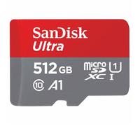 SanDisk Ultra - Carte mémoire flash (adaptateur microSDXC vers SD inclus(e)) - 512 Go - A1 / UHS Class 1 / Class10 - microSDXC UHS-I G