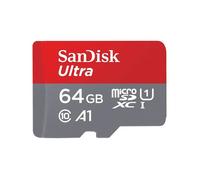 SanDisk Carte microSD Ultra 64GB SDXC avec adaptateur UHS-I Classe 10 U1 140MB