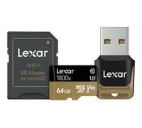 Carte mémoire SD Lexar SDXC 64 Go Noir et Jaune Noir et jaune E