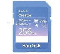 Carte mémoire SD SanDisk Creator 256 Go Bleu Bleu F