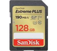 Carte mémoire SD SanDisk Extreme Plus SDXC UHS-I U3 Class10 128 Go E
