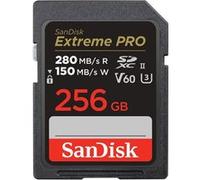Carte mémoire SD SanDisk Extreme Pro 256 Go Noir Noir F