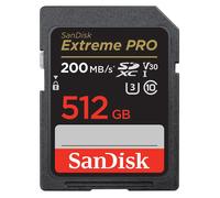 Carte Mémoire SD - Sandisk - Extreme Pro - 512Go - 200MB/s - UHS-I V30