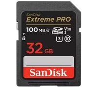 Carte mémoire SD SANDISK SDHC Extreme Pro Class 10 V30 (100Mo/s 633x) 32 GB