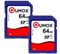 Carte mémoire SD SDHC/SDXC Qumox 64 Go Class 10 UHS-I SDHC SDXC paquet de deux G