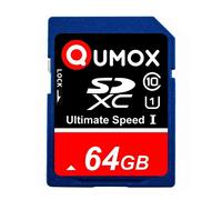 Carte mémoire SD SDXC 64 Go QUMOX classe 10 UHS-I appareil photo