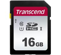 Carte Mémoire Sdhc 300S 16Gb Uhs-I, C10, U3, V30, 4K, Full Hd, Jusqu'À 95/40 Mb/S (Idéal Pour Appareils Photo Numériques) Avec Emballage Frustration Free - Ts16Gsdc300S-E