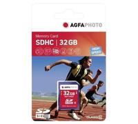 AgfaPhoto Carte mémoire SDHC 32 Go Classe 10 UHS-I U1 V10 Haute performance Compatibilité garantie