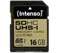 Intenso – Carte mémoire flash SDHC UHS‑I 16 Go Classe 10