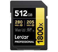 Carte Mémoire SDHC - LEXAR - D1800 - 512 Go - 270 Mo/s - UHS-1