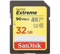 Carte Mémoire SDHC Sandisk Extreme Pro 32 Go jusqu'à 95 Mo/s, Classe 10, U3, V30 Noir G