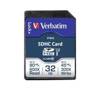Verbatim Carte SDHC PRO 32 Go UHS-I U3 Class 10
