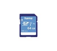 Carte mémoire SDXC 64GB Classe 10 80MB/s - HAMA - Blanc - Garantie limitée 10 ans