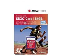 Carte mémoire SDXC - AGFA PHOTO - 64 Go - Classe 10 - Haute performance - Compatibilité garantie