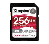 Carte mémoire SDXC Canvas React Plus V60 256Go SDXC UHS-II 280R/150W U3 V60 HD/4K