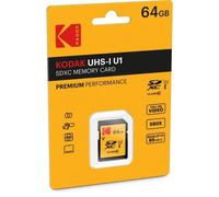 Carte mémoire SDXC KODAK UHS1 U1 Premium - 64 Go - Classe 10