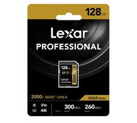 Carte Mémoire SDXC - Lexar - Professional 2000x - 64 Go - 300 Mo/s - DSLR, Caméras Vidéo