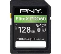 Carte mémoire SDXC Pny P-SD128V60280EXP6-GE EliteX-PRO 60 UHS-II 128 Go Noir Noir G