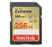 Carte Mémoire SDXC - SANDISK - Extreme - 256Go - 180MB/s - UHS-I Class 10 U3 V30