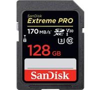 Carte mémoire SDXC SanDisk Extreme PRO UHS-I V30 128 Go Classe 10 G