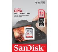 SanDisk Carte mémoire SDHC Ultra – Jusqu'à 120 Mo/s, Classe 10, UHS‑I V10 – 32 Go