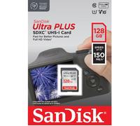 SanDisk Carte mémoire SDXC Ultra Plus 128 Go 150 Mo/s