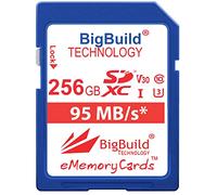 Carte Mémoire SDXC U3 256GB BigBuild Technology pour Panasonic Lumix DC G97, TZ99, ZS99, S1II, S1IIE Caméra