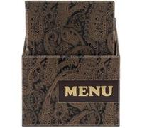 Carte Menus de la gamme Design A4 (x10) plus BOX, 1 double insert inclus avec chaque menu (présente 4 pages A4) Securit G