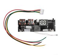 Carte mère 100 W avec double ports USB-C, entrée solaire et protocoles QC PD, circuit imprimé sûr avec protection contre les surchauffes pour projets (65 W)