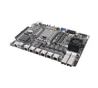 Carte mère 12/13ème Inter LGA1700 CPU Firewall Network Security Industrial Control / 2 x NVMe 4 x SATA3.0 1 x PCIEx16 2 x DDR5 5600 MHz/ 6 x 2.5GLAN 2 x 10G SFP+ USB3.2 10G / Emplacements pour carte