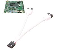 Carte mère 9 Broches - Tête USB, séparateur | Câble d'extension d'en | tête de carte mère - Outil de connexion Matériau en cuivre pour Internet café, maisons, bureaux