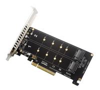 Carte Mère À Double Disque Nvme M.2 Mkey Ssd Raid, Carte D'extension Pci-E Pour Accélérer, New-Pci-Ex8
