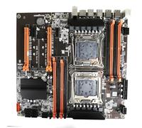 Carte mère à Double processeur X99 pour I7 E5 LGA2011-v3,8 * DDR4 2133/2400/2800Mhz, Gaming GbE LAN (ATX, NVMe & NGFF M.2), USB 3.0,6 * SATA, 2 * PCIE_16X / Carte de routage Douce