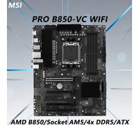 Carte mère AMD B850 AM5 MSI PRO B850-VC WIFI, compatible avec les processeurs Ryzen 7 9800X3D, 7 7800X3D, 9 7950X3D, 5 9600X, 7 7700, RAM 4xDDR5, M.2, ATX