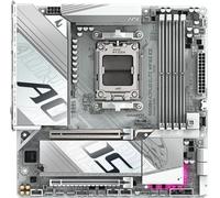GIGABYTE B850M AORUS ELITE WIFI6E ICE Carte Mère - Processeurs AMD Ryzen Série 9000, 12+2+1 phases VRM numériques, jusqu'à 8200MHz DDR5 (OC), 1xPCIe 5.0 + 1xPCIe 4.0 M.2, LAN 2.5, WIFI 7, USB 3.2 Gen 2