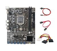 Carte mère B250C avec câble 4 broches vers + câble commutateur + câble 12 PCIE vers USB 3.0 GPU Slot LGA1151 Support DDR4