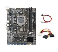 Carte mère B250C avec câble 4 broches vers + câble de commutation 12 PCIE vers USB 3.0 GPU Slot LGA1151 Support DDR4 RAM