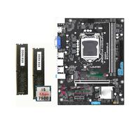 Carte mère Carte mère Fit for H310, Kit de Carte avec processeur Core i5 1151, 16 Go RAM DDR4 7500 MHz, Graphique HD Graphics 2666 SATA3.0