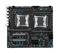 Carte mère Carte mère Fit for Machinist X99 Double processeur MD8 à 8 emplacements LGA 2011-3, Xeon E5 2696 V4 DDR4, 4 x 16 Go de mémoire RAM 2133 MHz, kit E-ATX