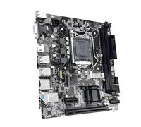Carte mère de Jeu H61M M.2 NVME PCIEx16 DVI Compatible avec processeur DDR3 Core 2/3 Gen Double Canal LGA1155 for PC de Bureau
