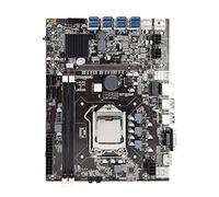 Carte mère d'ordinateur - 8 emplacements graphiques PCI-E CPU Set 1155 Interface 8p/B75 X79 B85 B250 Carte mère minière