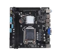 Carte Mère D'ordinateur LGA1150, Carte Mère H81M ITX pour Xeon E3 V3, 2xDDR3 jusqu'à 16G, Prise en Charge PC ECC REG, Canal ALC897 HD 5.1 avec Alimentation 24 Broches, 6xUSB2.0,