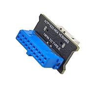 Carte mère d'ordinateur USB 3.1 Prise de panneau avant Key-A Type-E vers USB 3.0 20 broches mâle adaptateur d'extension carte d'extension