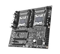 Carte mère Double Fit for X99 D4 avec 2 processeurs E5 2699 V3 et 4 mémoires RAM DDR4 ECC REG 2133 MHz (32 Go = 128 Go) compatibles Les Intel LGA 2011-3 V3/V4 Carte mère