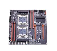 Carte mère Double X99, Puce X99 C612 Compatible avec processeur LGA 2011-3, DDR4 RA-M, NVME NGFF, M.2, USB 3.0, SATA 3.0, PCI16X