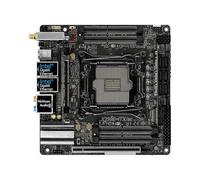 Carte mère Fit for ASRock X299E-ITX/ac Socket LGA 2066 Compatible avec processeur Intel Core X-Series CPU X299 Quad Channel DDR4 NVME M.2 Carte mère