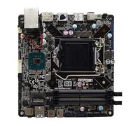 Carte mère Fit for ASUS Q170S1 LGA 1151 for processeurs i5 6500 et i7 6700, 2 emplacements RAM, 32 Go de mémoire DDR4 Max., Prise en Charge des SSD M. Key 2280, Double Port Sortie HDMI Carte mère
