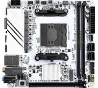 Carte mère Fit for JGINYUE AM4 ITX B350 Puce Ryzen 3-5-7 DDR4 Double Canal mémoire Max 32GB 2.5G LAN Prise en Charge M. XMP