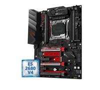 Carte mère Fit for Machinist X99 Carte mère Combo en Option Xeon E5 2680 V4 LGA 2011-3 CPU et DDR4 16GB RAM Kit ATX TPM2.0 MR9A Pro Max USB3.0(Motherboards)